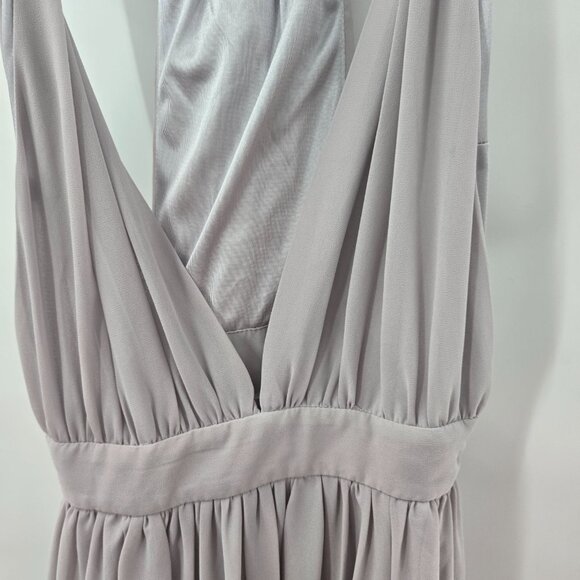 Gray Formal Racerback Lined Dress Size Small - Picture 10 of 16